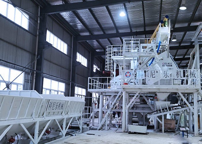 Intensive mixer for cement prefabricated parts production line